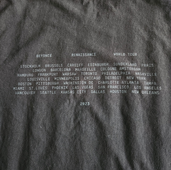 Beyonce Renaissance World Tour T-Shirt Mens Size Large - Picture 5 of 5